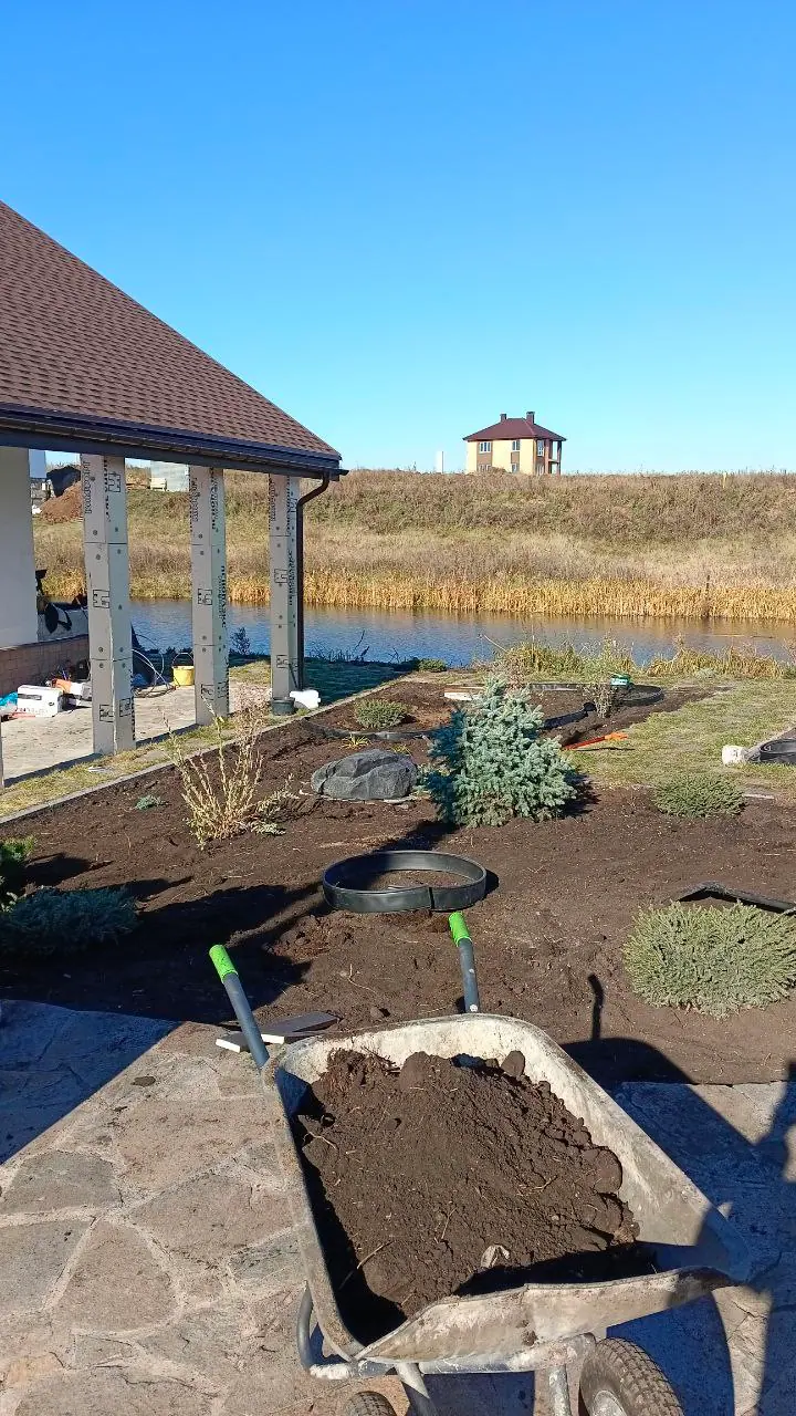 Фасад -> Парадный сад (до)